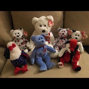 American themed beanie babies